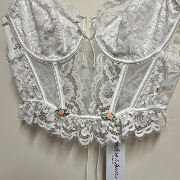 For Love and Lemons Chantilly Lace Bustier - Picture 3 of 4